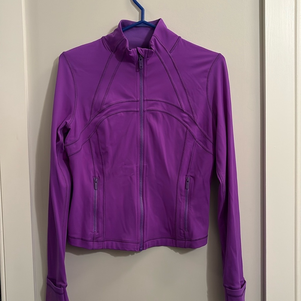 Purple define jacket, size 10